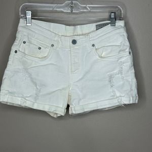Allsaints‎ White Rip Denim Shorts